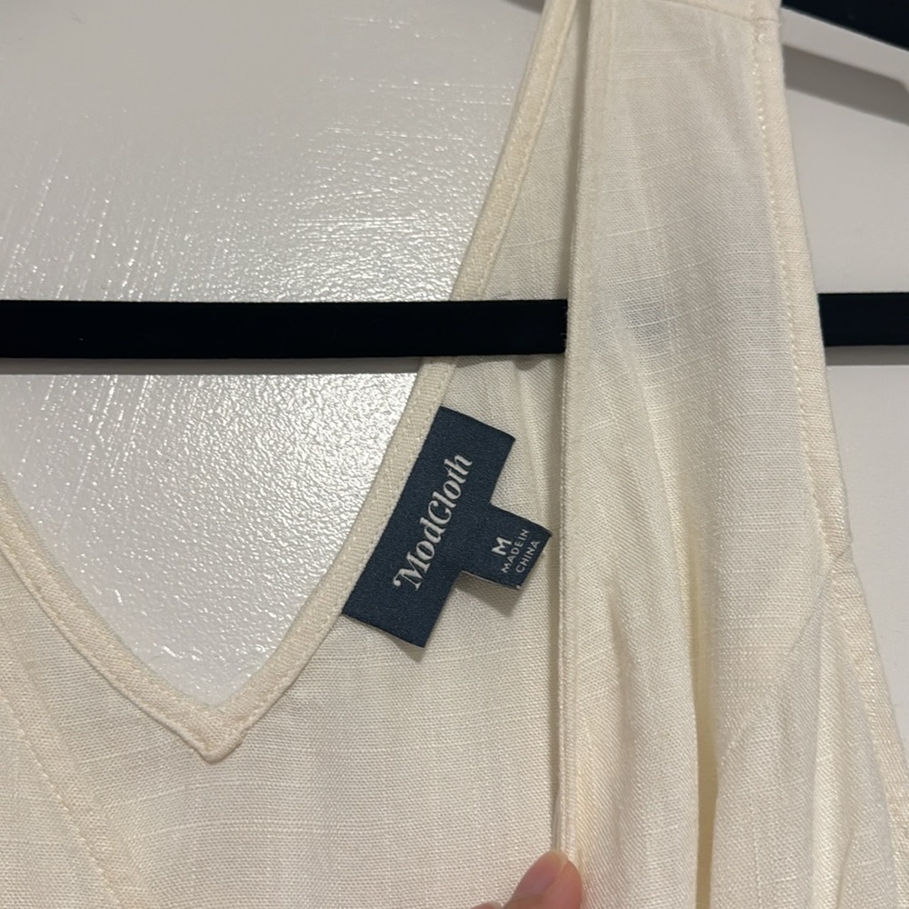 Modcloth Linen Top - Picture 3 of 5